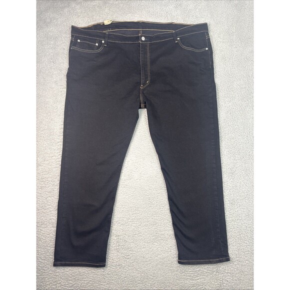 NEW Levi's 541 Athletic Taper Jeans Men's 50x30 Black Denim Stretch Flex - Picture 1 of 11